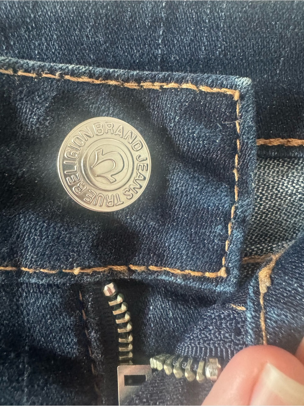 True Religion Becky Low Rise Cutoff Denim Shorts Size 25 Vintage Y2K - Picture 5 of 6